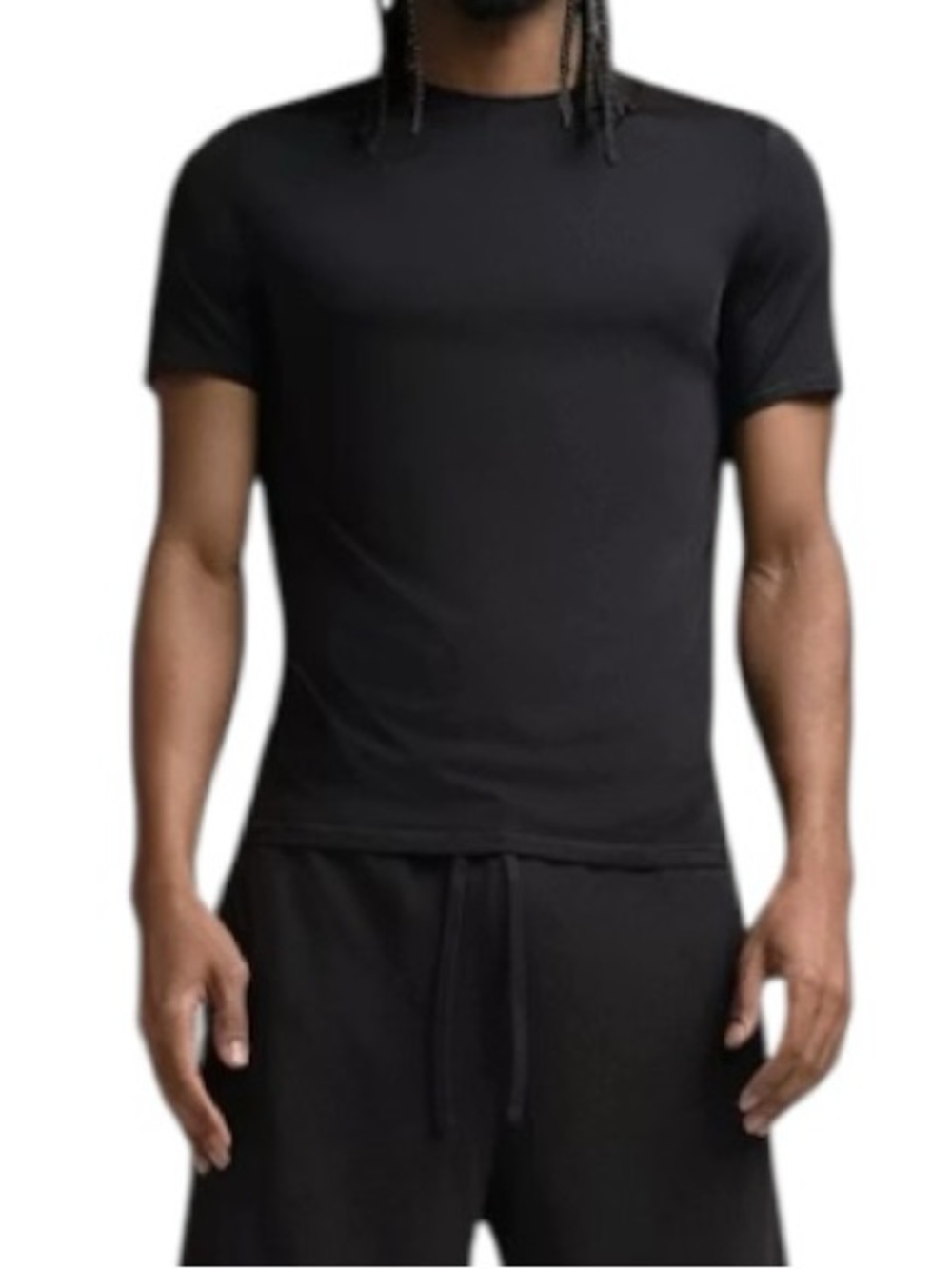 SKIMS Sport Slim T-Shirt Men’s Short Sleeve Tee NWT Obsidian Black